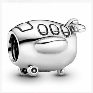 Pandora Retired Sterling Silver 925 Airplane Charm – Travel / Adventure